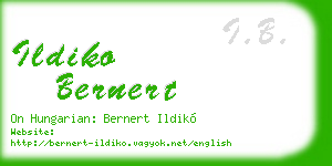 ildiko bernert business card
