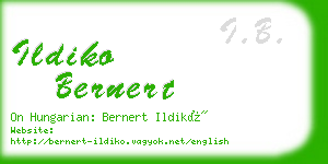 ildiko bernert business card